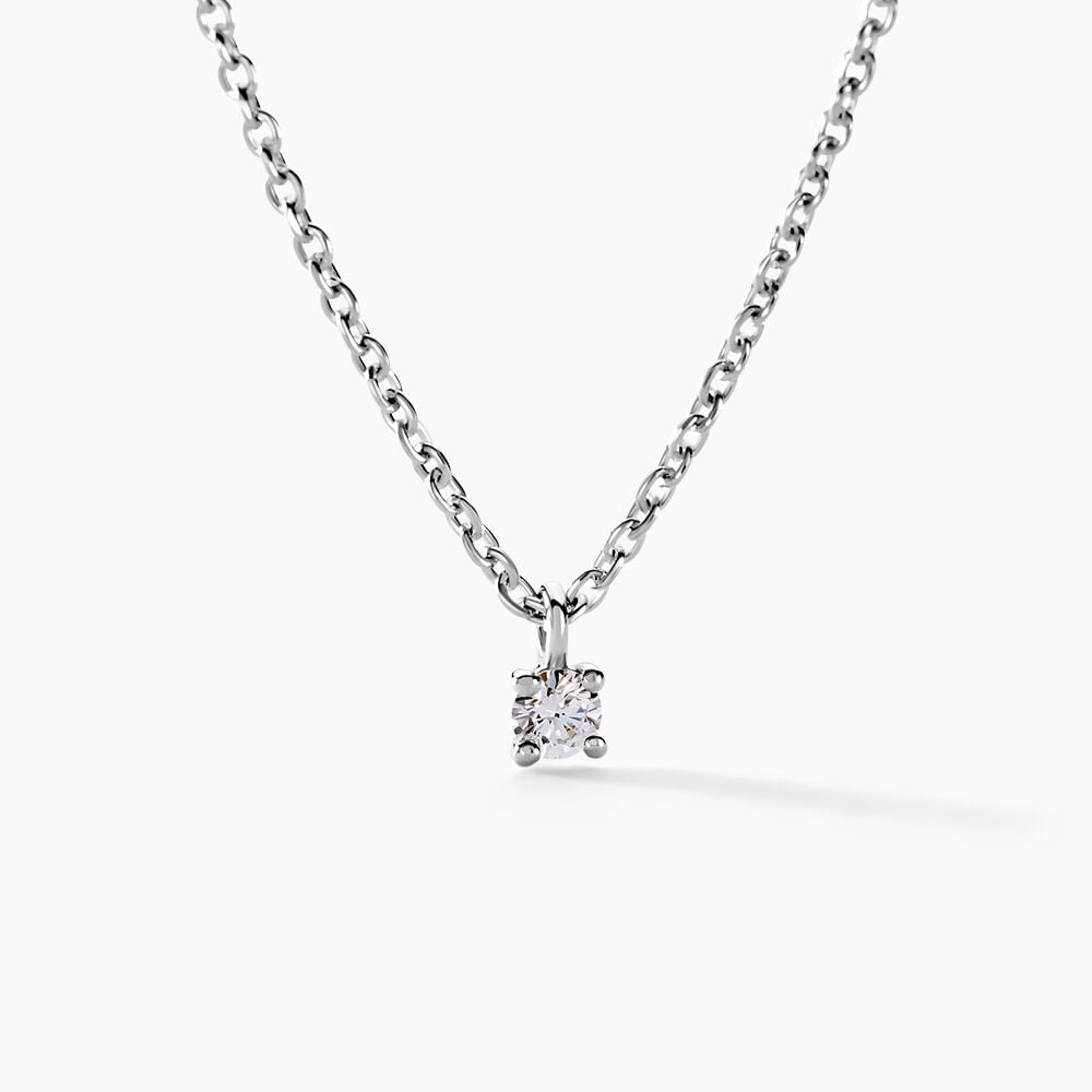 Collier Maurane Argent Blanc Diamant Synthétique - Colliers avec pierres Femme | Marc Orian