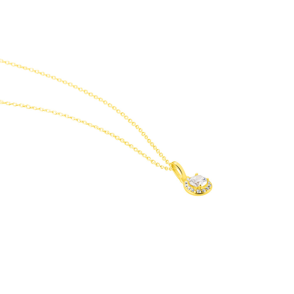 Collier Tahera Or Jaune Oxyde De Zirconium - Colliers avec pierres Femme | Marc Orian