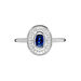 Bague Lina Or Blanc Saphir Et Diamant - Solitaires Femme | Marc Orian