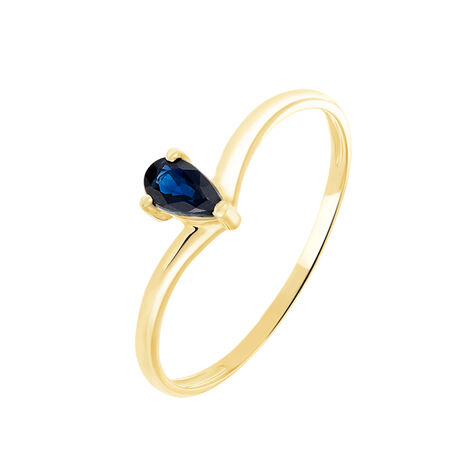 Bague Goutte Or Jaune Saphir - Bagues Solitaire Femme | Marc Orian