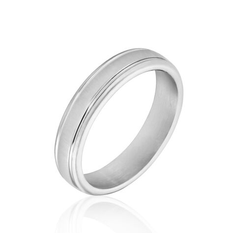 Alliance Argent Blanc Loic - Alliances duo Homme | Marc Orian