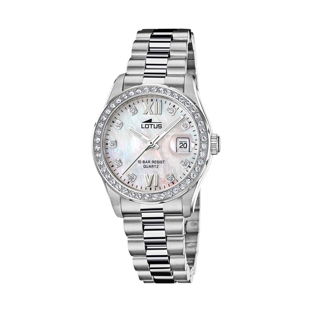 Montre Lotus Freedom Collection Nacre Blanche - Montres étanches Femme | Marc Orian