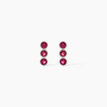 Boucles D'oreilles Puces Kasey Argent Blanc Oxyde De Zirconium - Puces Femme | Marc Orian