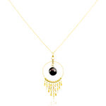 Collier Cercle Or Jaune Perle De Culture De Tahiti - Colliers avec pierres Femme | Marc Orian