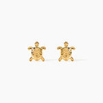 Boucles D'oreilles Puces Almahae Tortue Or Jaune - Puces Famille | Marc Orian