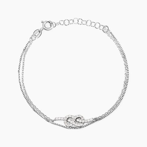Bracelet Hadya Argent Blanc Oxyde De Zirconium - Bracelets fantaisie Femme | Marc Orian