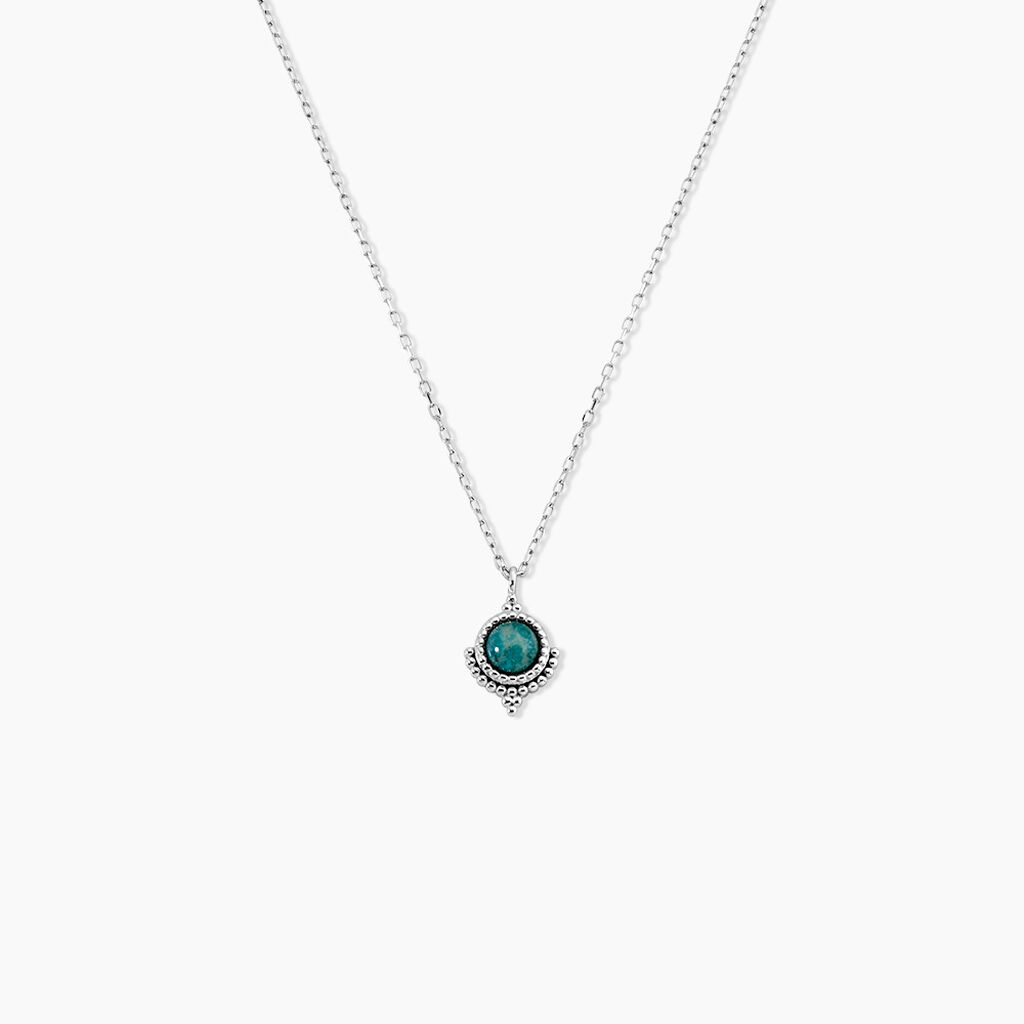 Collier Cyprien Argent Blanc Amazonite - Colliers avec pierres Femme | Marc Orian