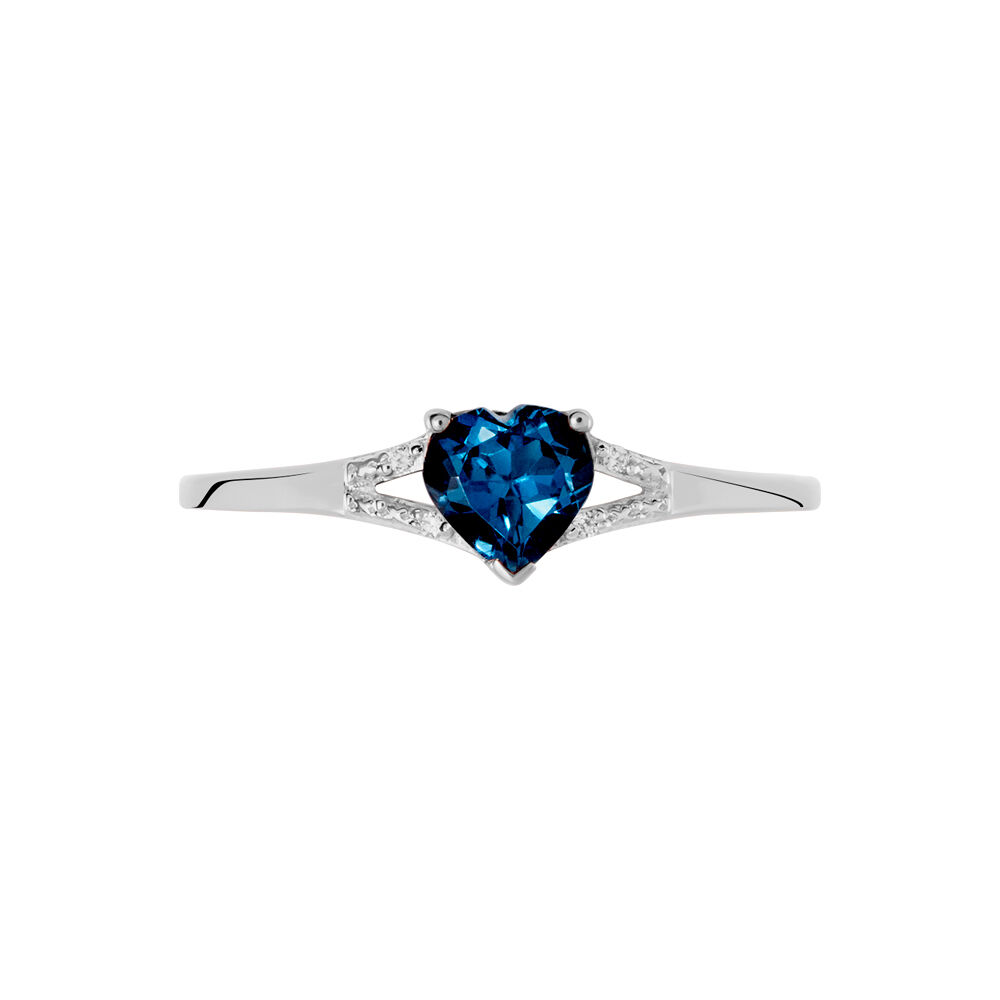 Bague Grishilda Or Blanc Topaze Oxyde - Bagues pierres fines Femme | Marc Orian