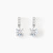 Boucles D'oreilles Pendantes Paciane Or Blanc Oxyde De Zirconium - Pendantes Femme | Marc Orian