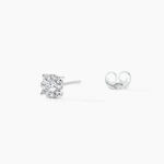 Boucles D'oreilles Puces Artemis Or Blanc Diamant - Puces Femme | Marc Orian