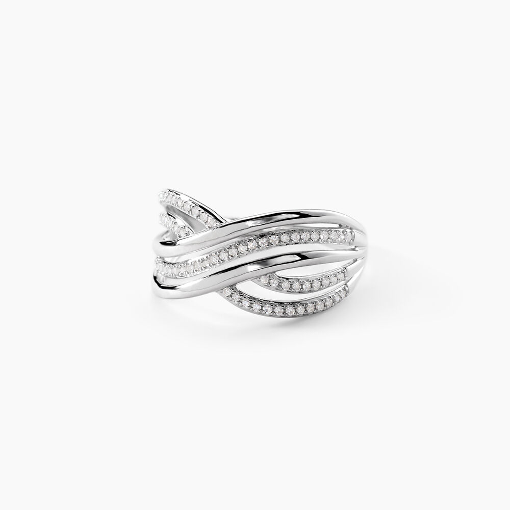 Bague Ocean Or Blanc Diamant - Bagues pierres pr&eacute;cieuses Femme | Marc Orian