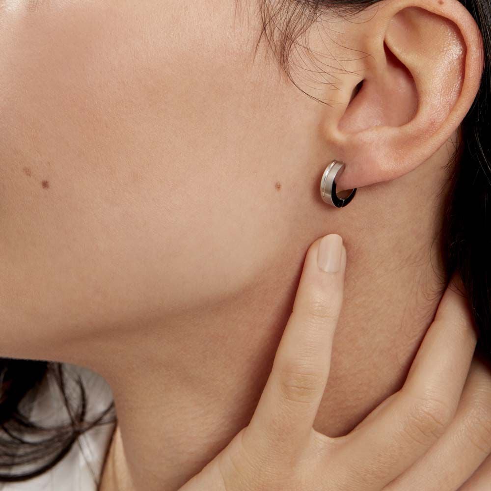 Créoles Casilda Acier Blanc - Créoles Femme | Marc Orian