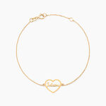 Bracelet Or Jaune Edelatis - Bracelets Je t'Aime Femme | Marc Orian