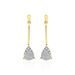 Boucles D'oreilles Pendantes Pear C Or Jaune Diamant - Pendantes Femme | Marc Orian