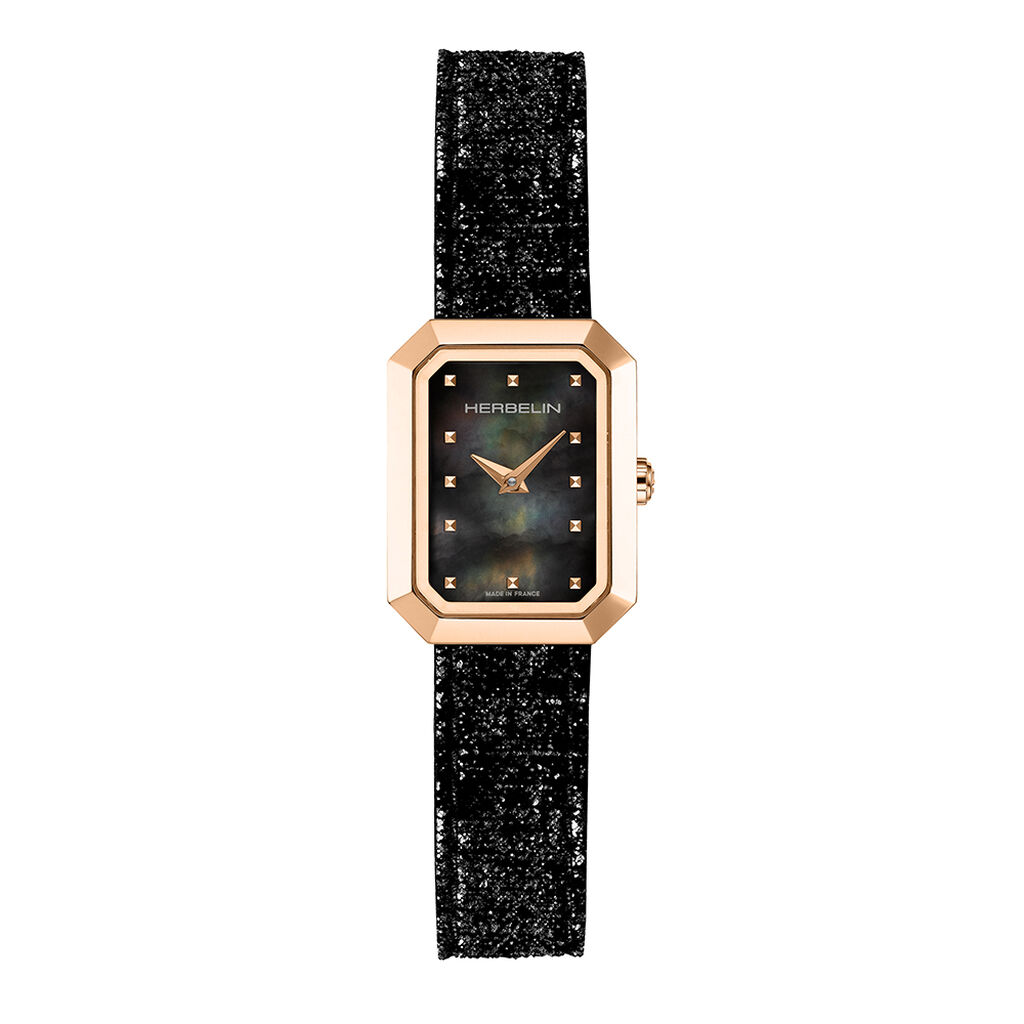 Montre Herbelin Octog&ocirc;ne Nacre Noire - Montres &eacute;tanches Femme | Marc Orian