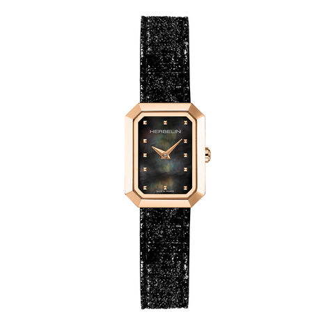 Montre Herbelin Octog&ocirc;ne Nacre Noire - Montres &eacute;tanches Femme | Marc Orian