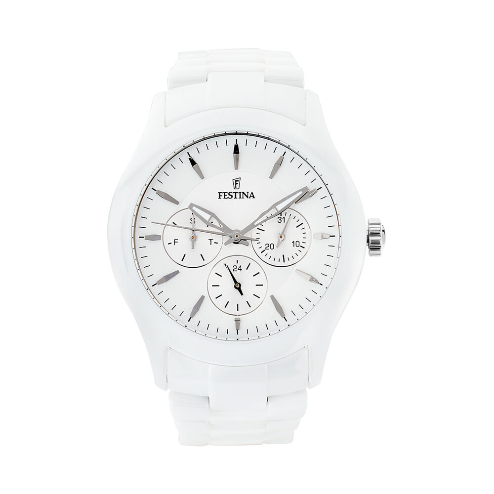 Montre Festina Ceramic Blanc - HRMHAQW0010 • Marc Orian | Bijouterie en  ligne