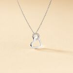 Collier Melesine Or Blanc Diamant - Colliers avec pierres Femme | Marc Orian