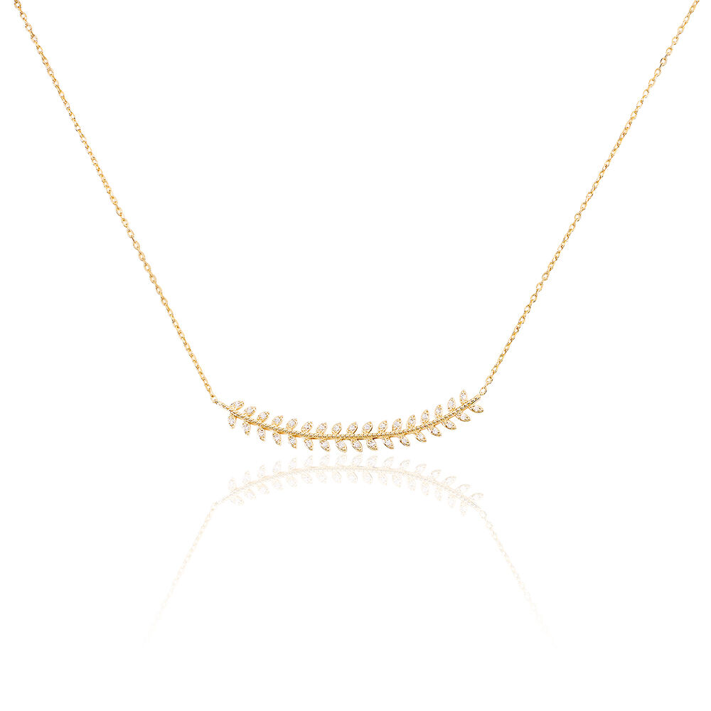 Collier Fabrizia Plaqué Or Jaune Oxyde De Zirconium - Colliers avec pierres Femme | Marc Orian