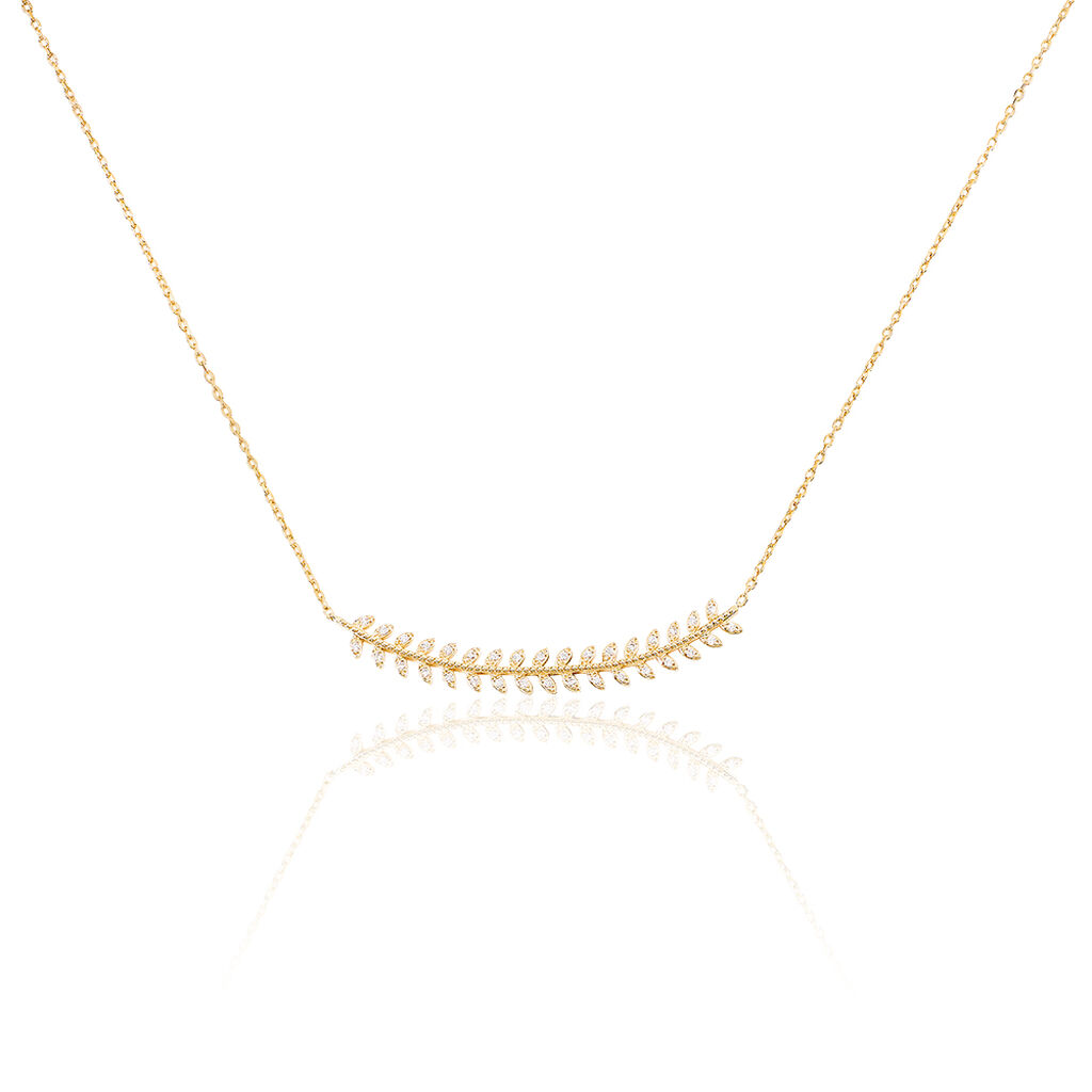Collier Fabrizia Plaqué Or Jaune Oxyde De Zirconium - Colliers avec pierres Femme | Marc Orian