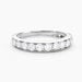 Alliance Rhea Ld Platine Blanc Diamant Synth&eacute;tique - Alliances avec pierres Femme | Marc Orian