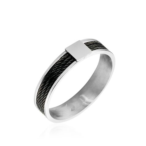 Bague Gaetane Acier Blanc - Bagues Homme | Marc Orian