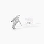 Boucles D'oreilles Puces Ainhoa Or Blanc Diamant - Puces Femme | Marc Orian