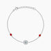 Bracelet Umah Argent Blanc Corail Oxyde De Zirconium - Bracelets Medailles Femme | Marc Orian
