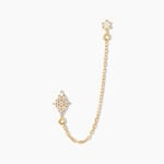 Bijou D'oreille Unitaire Pallas Or Jaune Oxyde De Zirconium - Piercings d'oreilles Femme | Marc Orian