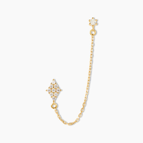 Bijou D'oreille Unitaire Pallas Or Jaune Oxyde De Zirconium - Piercings d'oreilles Femme | Marc Orian