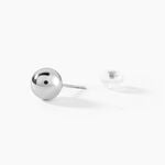Boucles D'oreilles Puces Fidelia Boule Or Blanc - Puces Femme | Marc Orian