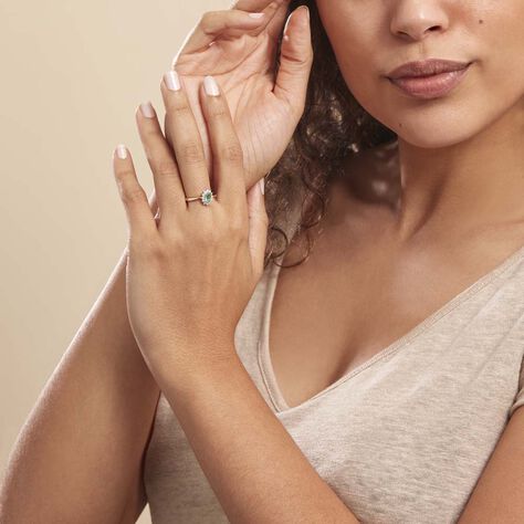 Bague Vladimir Or Jaune Emeraude Diamant - Bagues Femme | Marc Orian