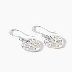 Boucles D'oreilles Pendantes Argent Blanc Vitto Nacres - Pendantes Femme | Marc Orian