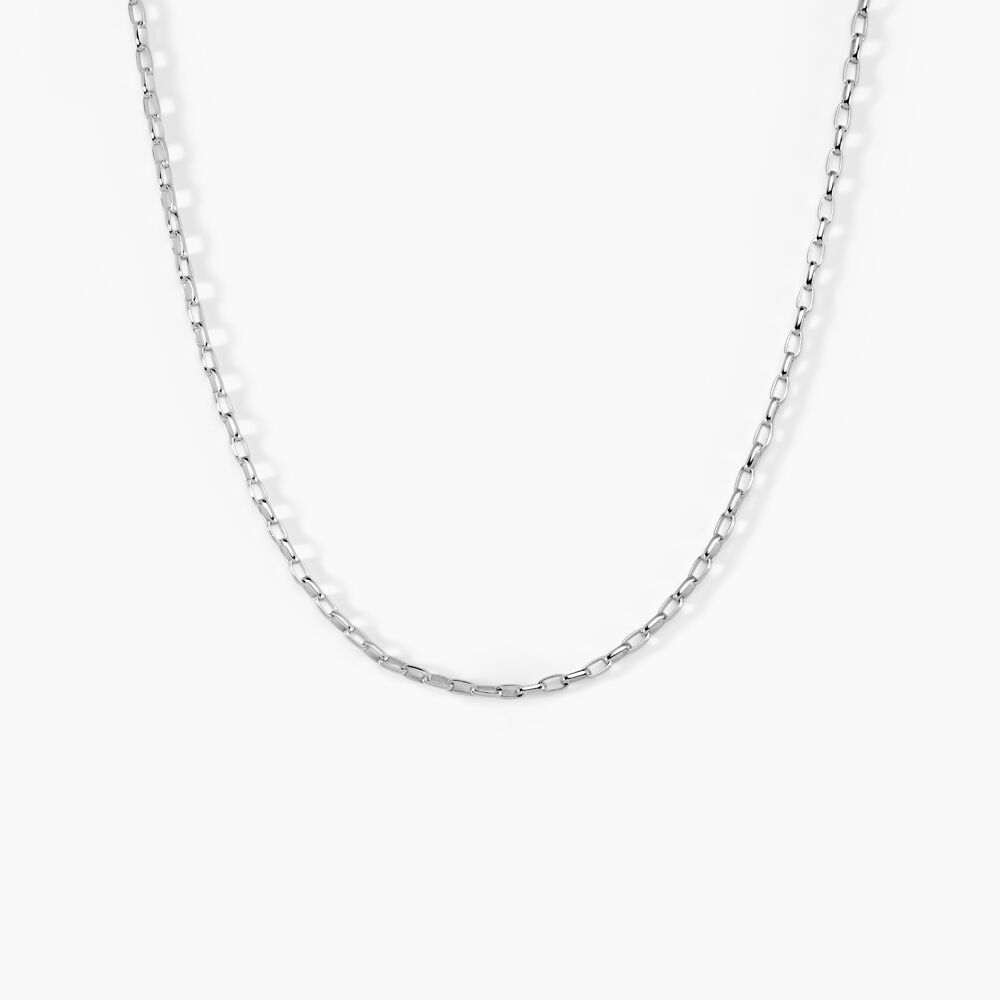 Collier Claudine Maille Forcat Argent Blanc - Colliers fantaisie Homme | Marc Orian
