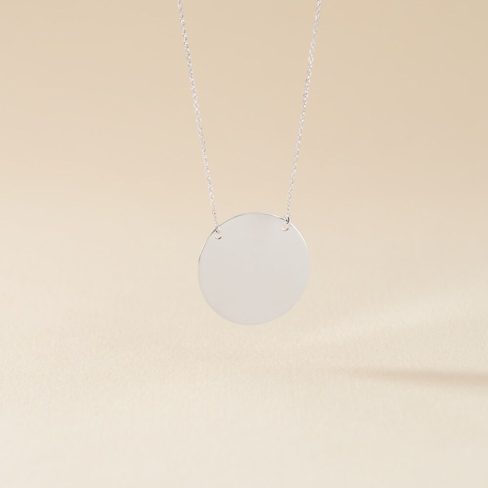 Collier Lisa Or Blanc - Bijoux personnalis&eacute;s Femme | Marc Orian