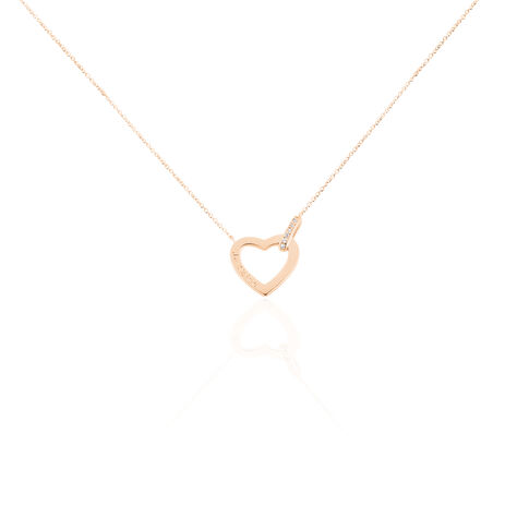 Collier Elanda Argent Rose Oxyde De Zirconium - Colliers avec pierres Femme | Marc Orian