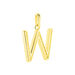 Pendentif Lettre W Or Jaune Oxyde - Pendentifs Famille | Marc Orian