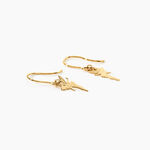 Boucles D'Oreilles Pendantes Fee Argent Dor&eacute; A L'Or 750/1000 - Pendantes Enfant | Marc Orian