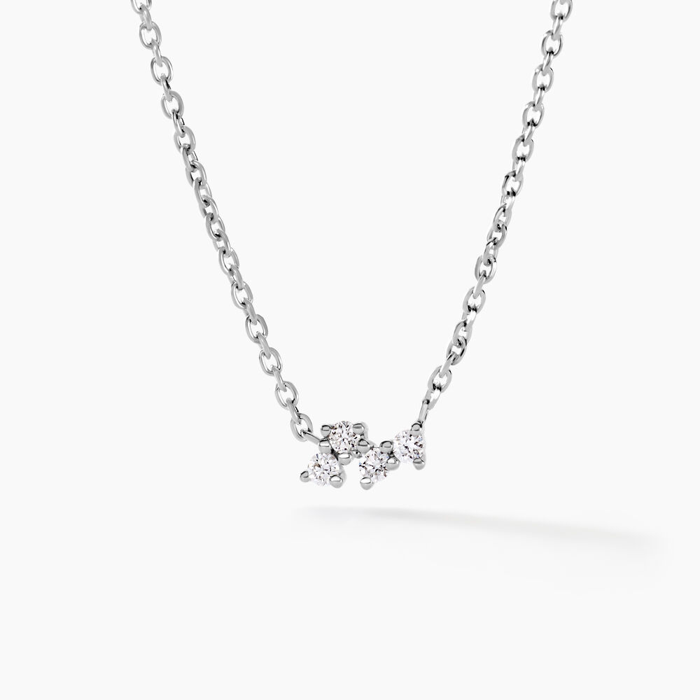 Collier Celma Argent Blanc Diamant Synthétique - Colliers avec pierres Femme | Marc Orian