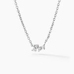 Collier Celma Argent Blanc Diamant Synth&eacute;tique - Colliers avec pierres Femme | Marc Orian