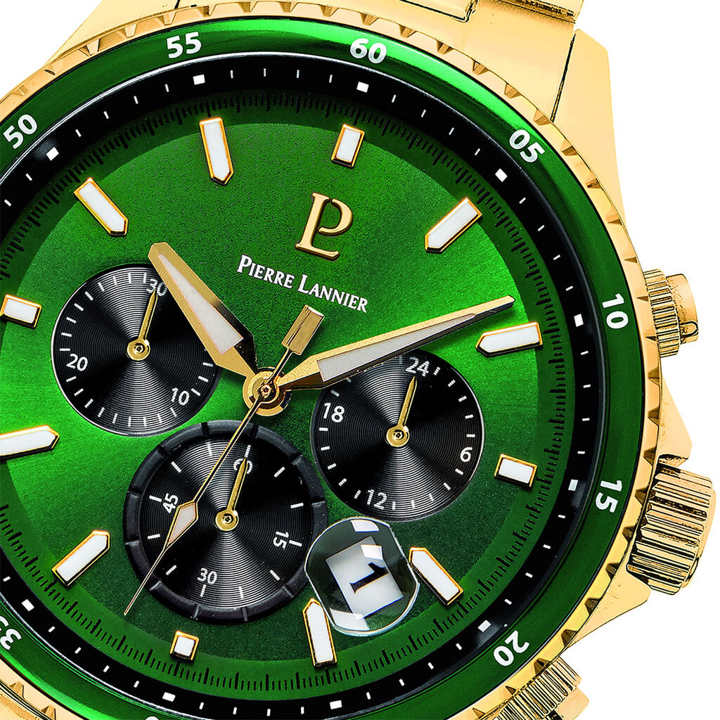 Montre Pierre Lannier Cronos Vert - Montres sport Homme | Marc Orian