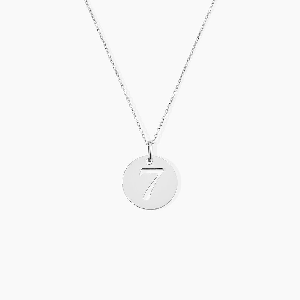 Pendentif Efiso Argent Blanc - Bijoux fantaisie Famille | Marc Orian