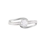 Bague Armelle Or Blanc Oxyde - Solitaires Femme | Marc Orian