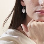Boucles D'oreilles Pendantes Argent Blanc Vitto Nacres - Pendantes Femme | Marc Orian