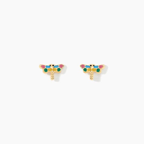 Boucles D'oreilles Puces Liberius Or Jaune - Puces Enfant | Marc Orian