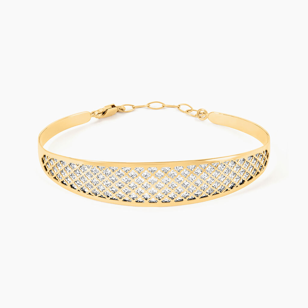 Bracelet Jonc Adonijah Or Bicolore - Bracelets joncs Femme | Marc Orian