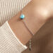 Bracelet Graziana Argent Blanc Turquoise - Bracelets Medailles Femme | Marc Orian