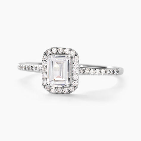 Bague Solitaire Cadmos Argent Blanc Oxyde De Zirconium - Solitaires Femme | Marc Orian