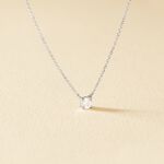 Collier One Or Blanc Diamant - Colliers solitaires Femme | Marc Orian