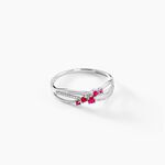 Bague Amarylis Or Blanc Rubis Diamant - Bagues vintage Femme | Marc Orian